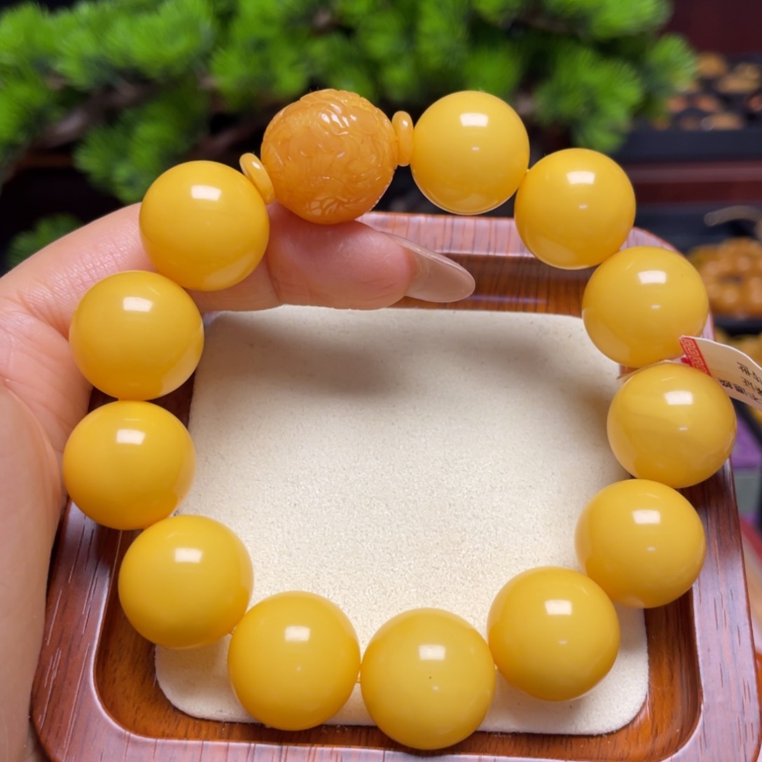 蜜蜡手链未镶嵌手串