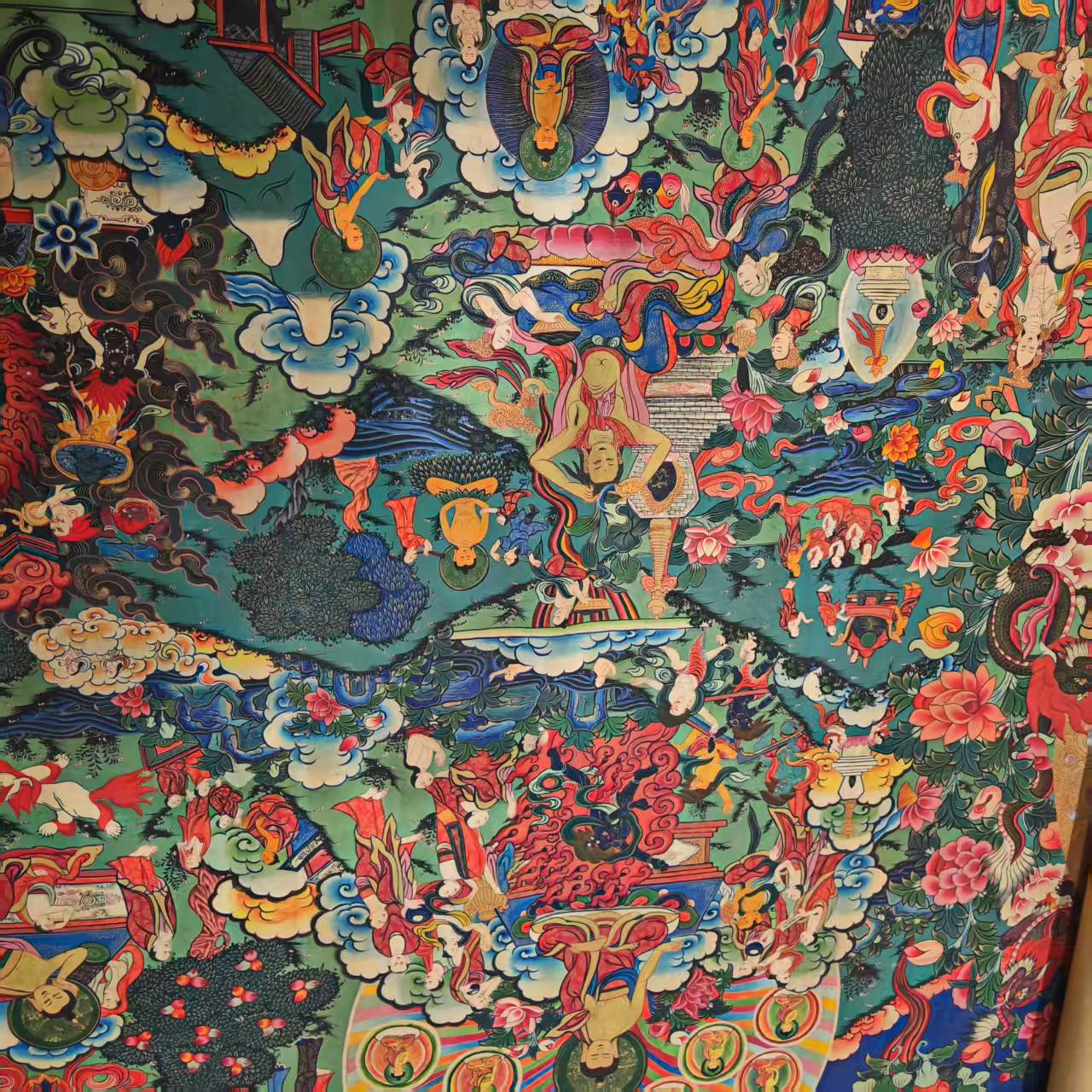 高端精品绘画类唐卡长卷AA100