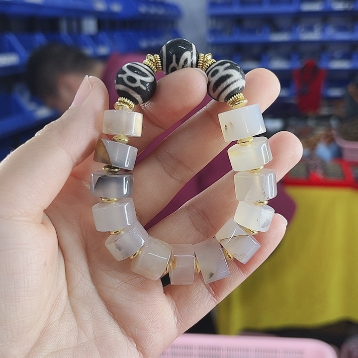 玛瑙手链未镶嵌我***的T18三财财冻龄