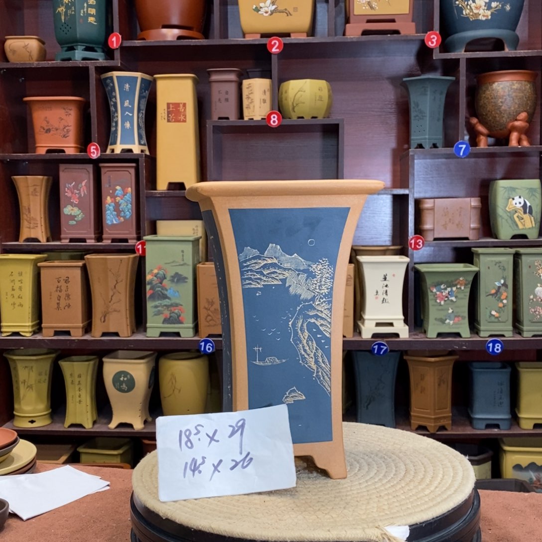 紫砂花盆紫砂花盆