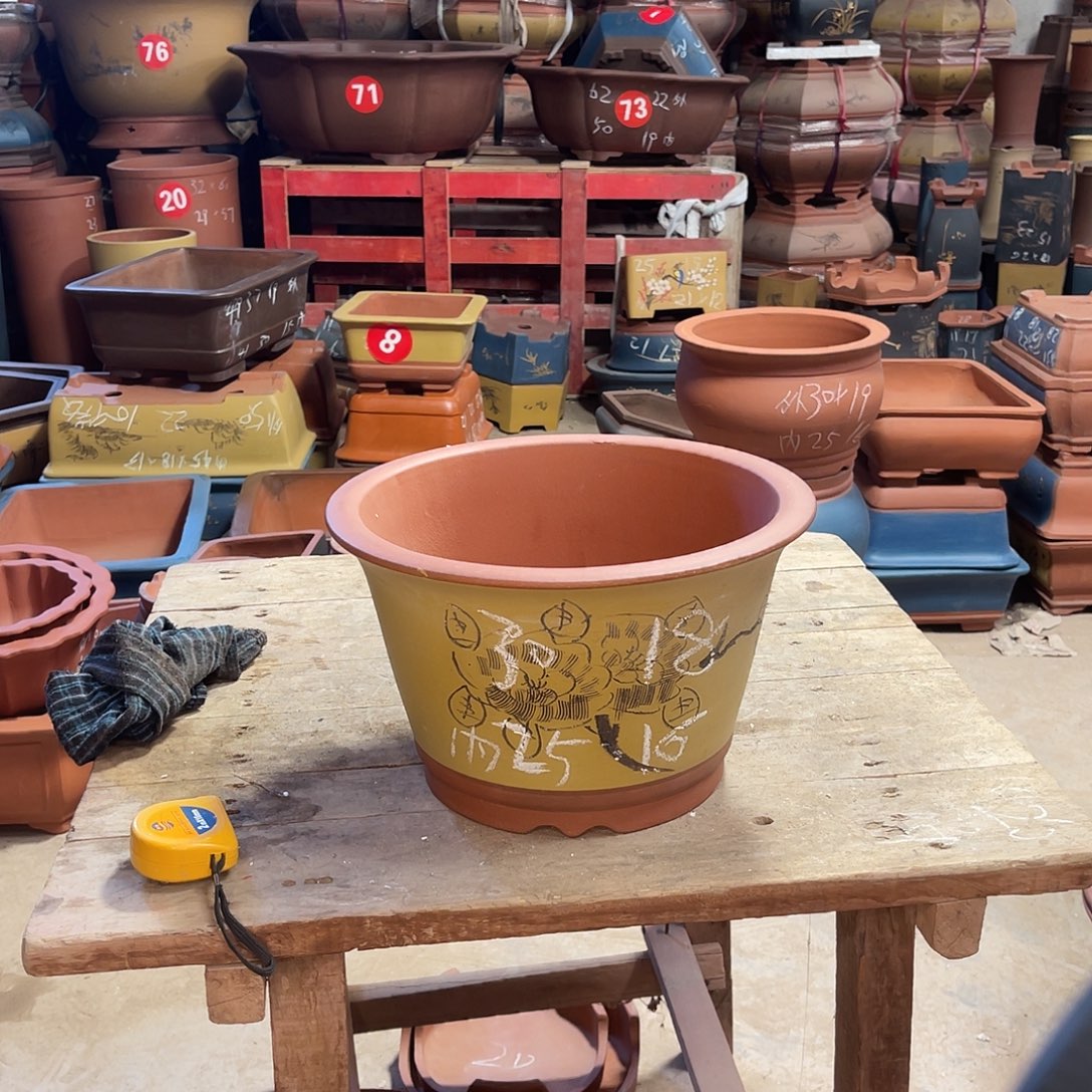 紫砂花盆斗盆一个