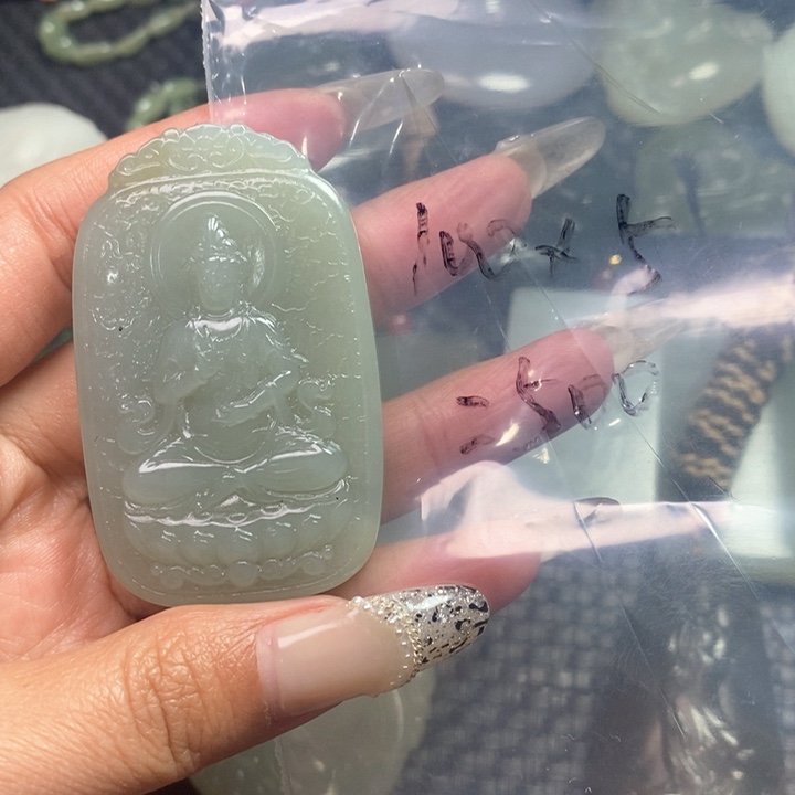 和田玉颈饰未镶嵌才*江