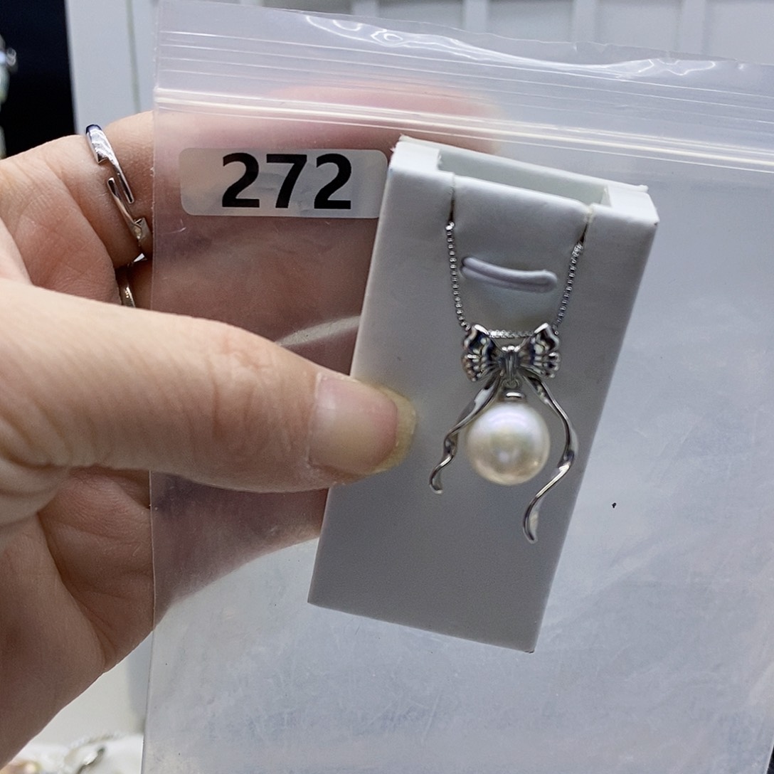 颈饰合金淡水珍珠