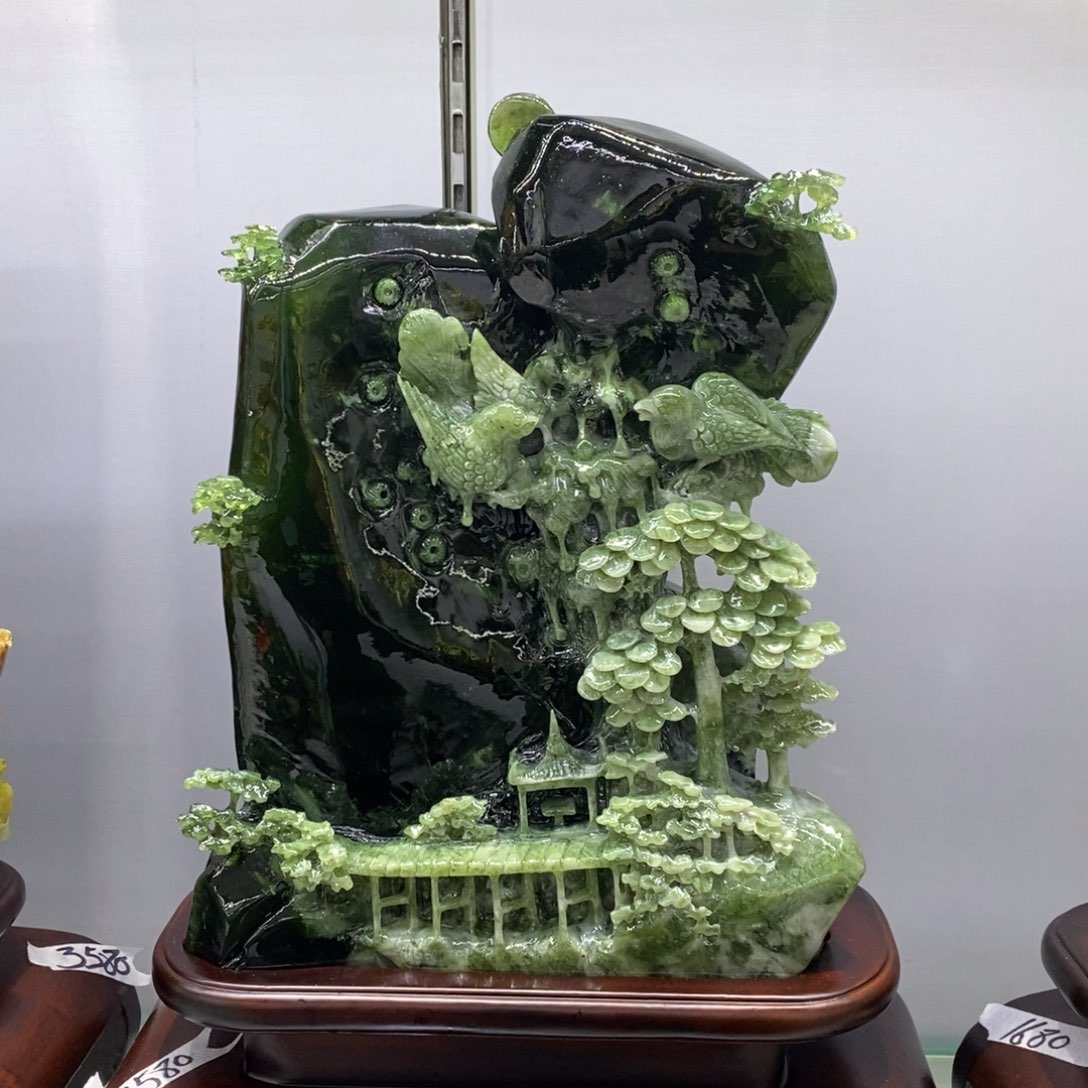 【闪购商品】玉家居摆件手工雕刻