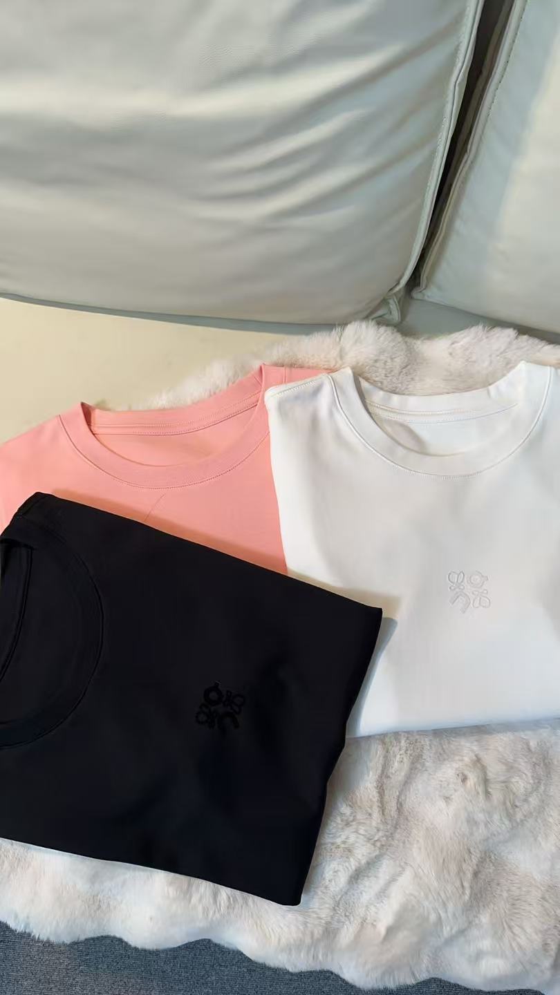 YIYI Studios【啰啰 Studios短袖】2025新品 简约显瘦基础款短袖T恤