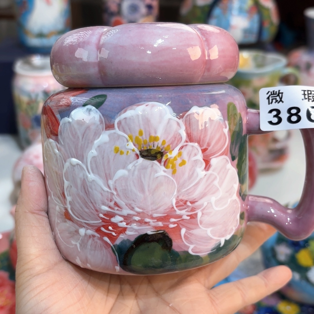 景德镇手绘高温釉下彩陶瓷茶具