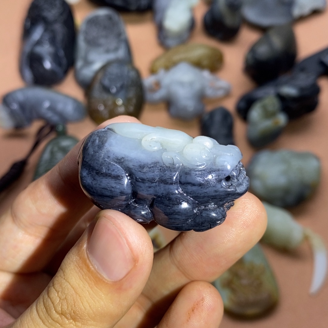 未镶嵌和田玉挂件一***净