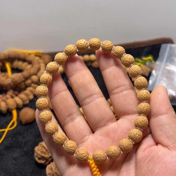 文玩核桃手串小金豆单圈20+5