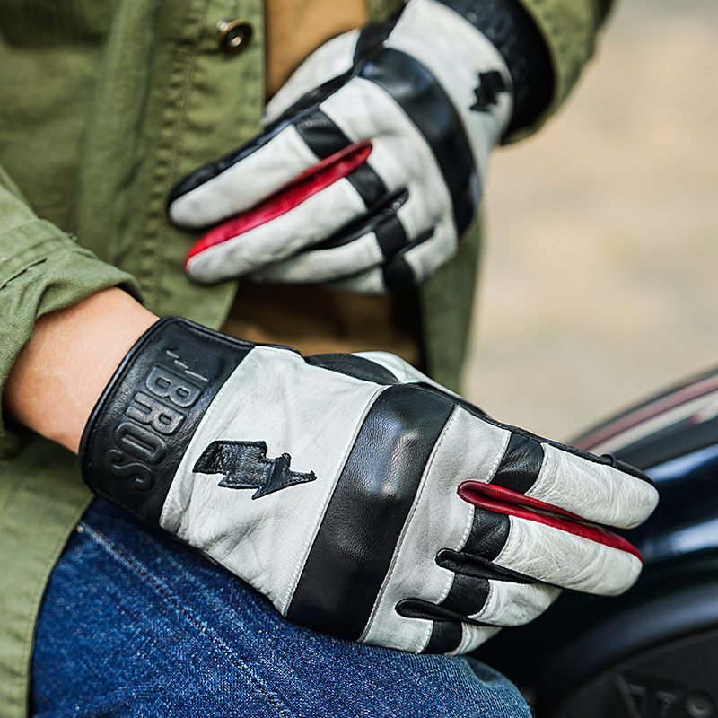UGLYBROS/丑兄弟摩托车骑行手套复古机车手套羊皮春夏防摔触屏