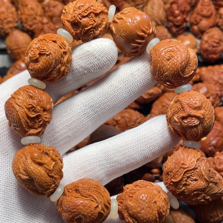 【闪购商品】橄榄核手串/手链九龙。