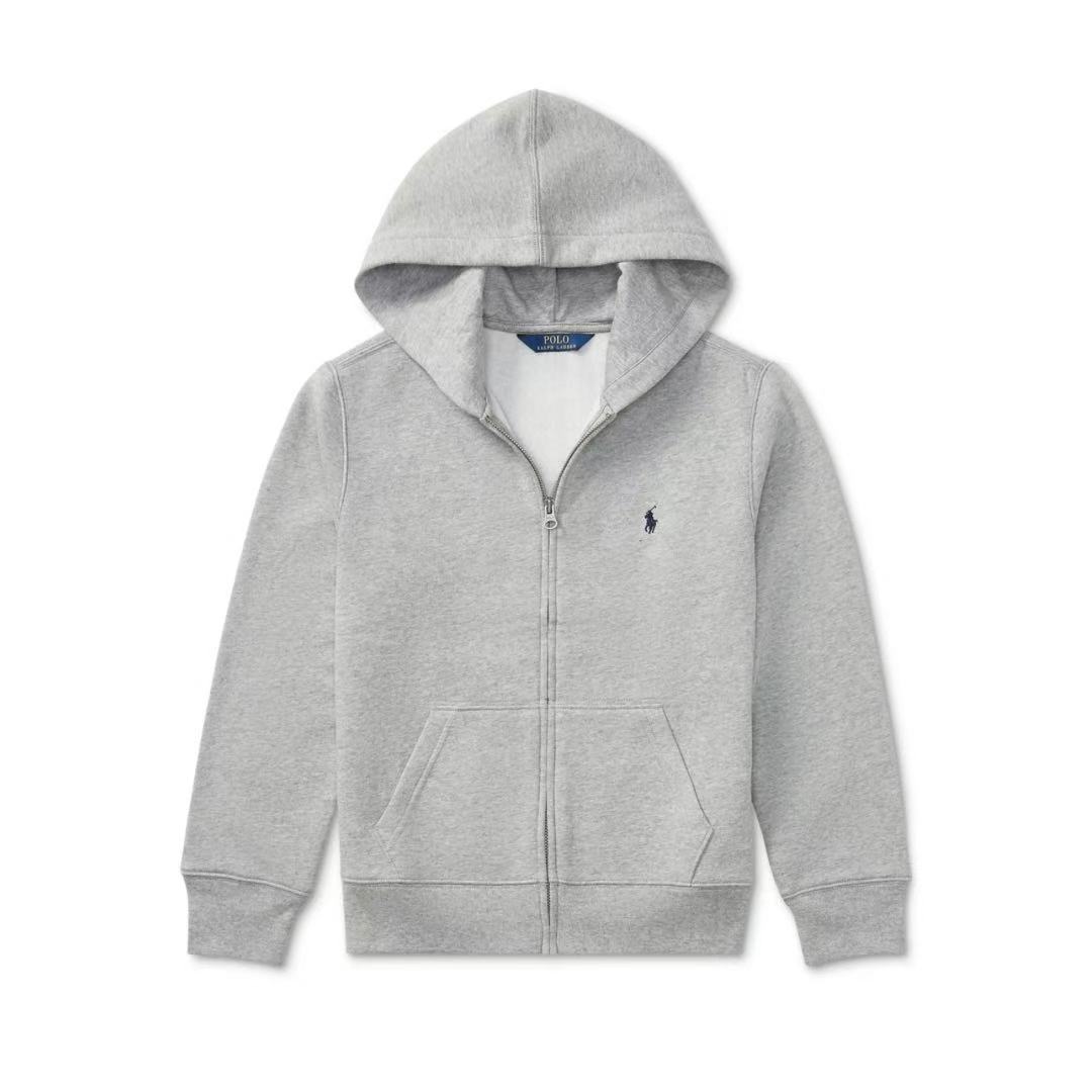 Ralph Lauren/拉夫劳伦【青少年】拉链款连帽带抓绒秋冬卫衣