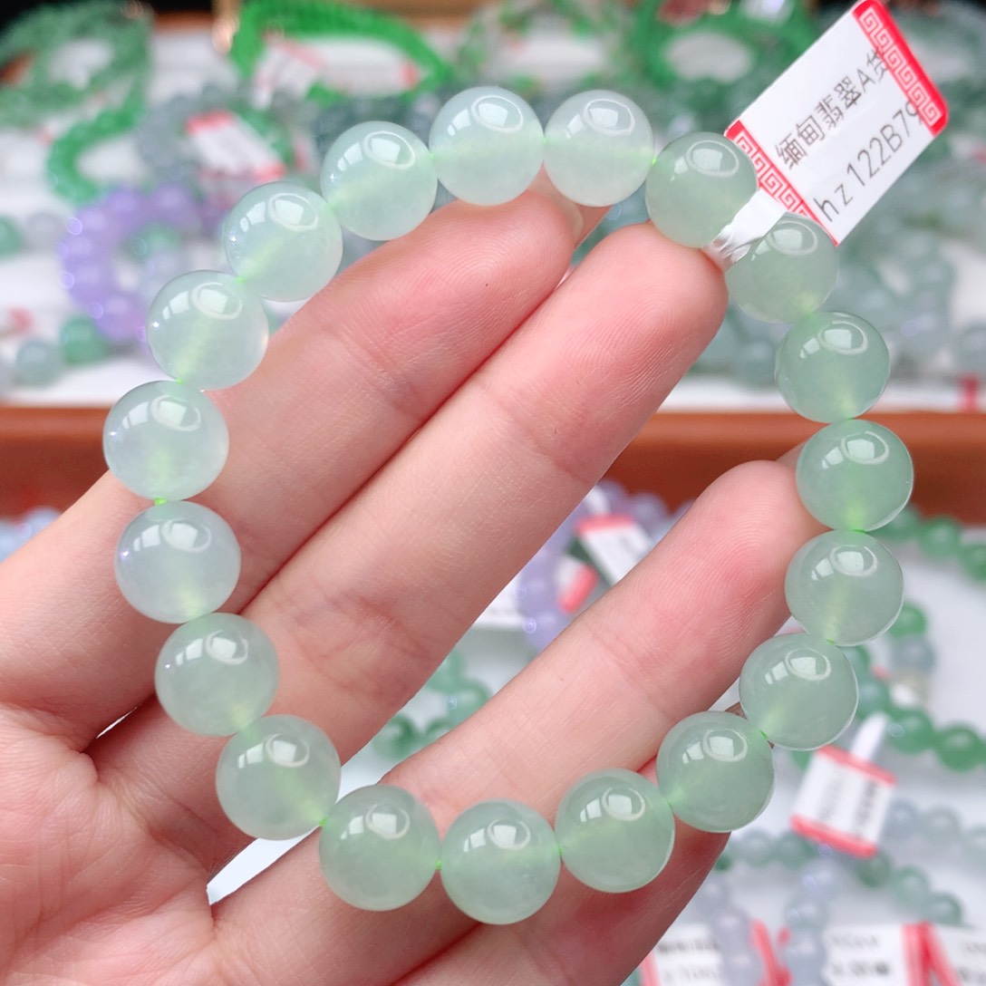 翡翠手链未镶嵌翡翠10mm