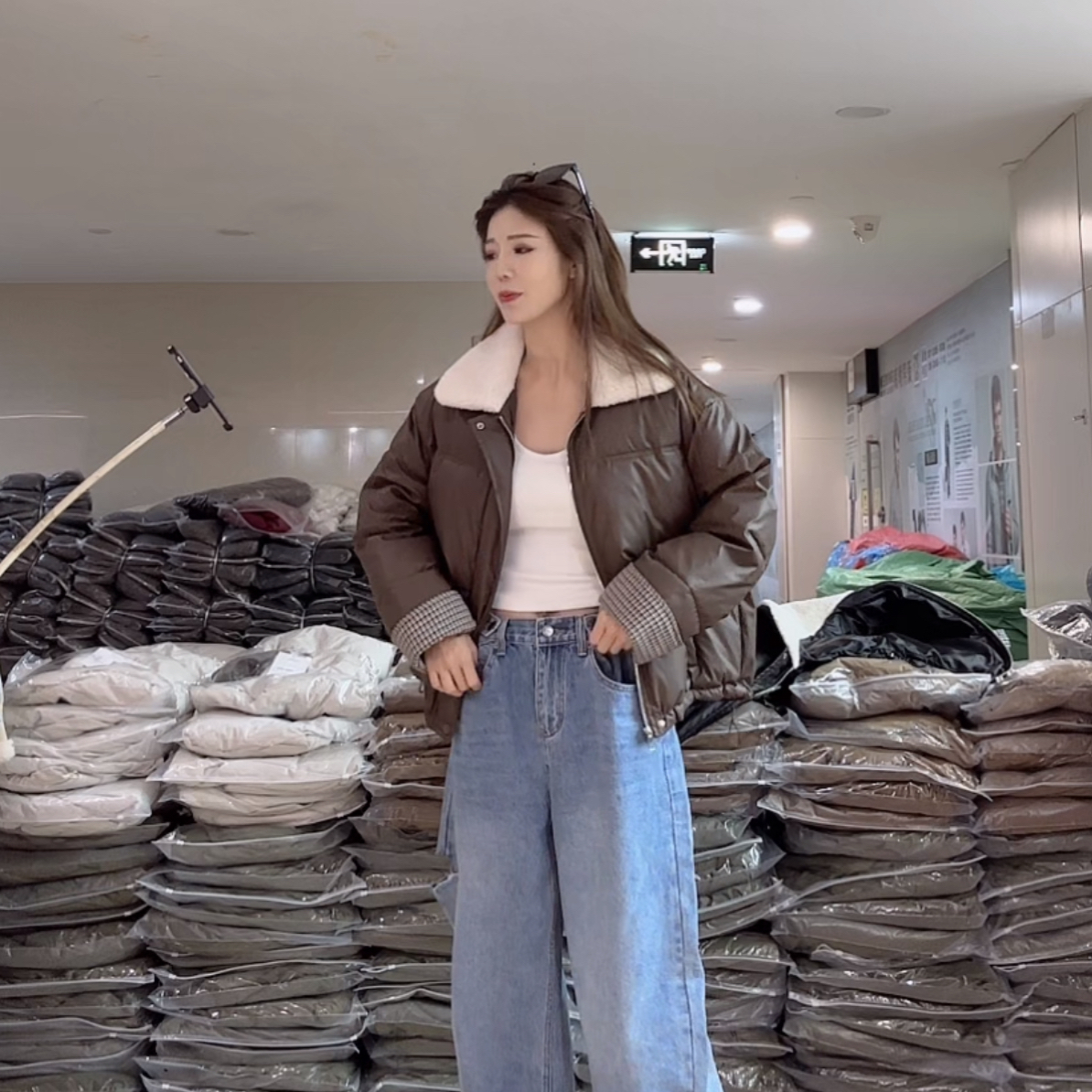 【柒汐】推荐韩版短款pu外套2489