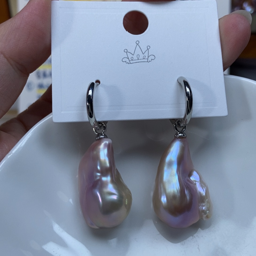 淡水珍珠耳环合金特价561