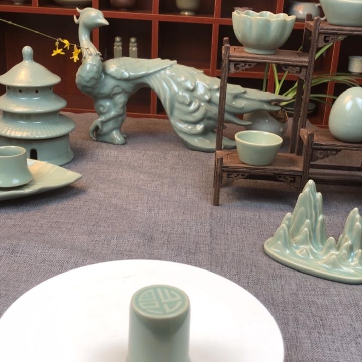 瓷片仿古原矿盖置