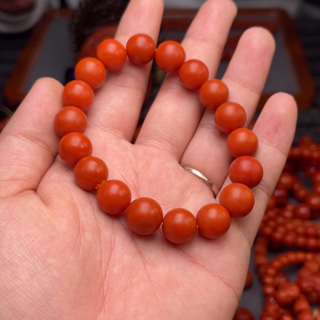 南红玛瑙卡11毫米尺寸未镶嵌