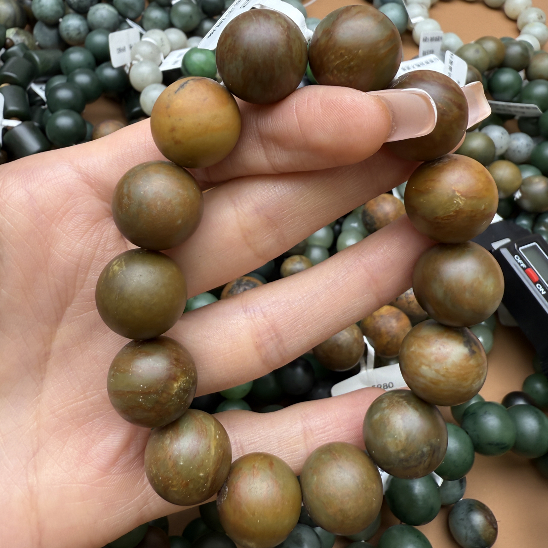 和田玉手串1204z拍一发一