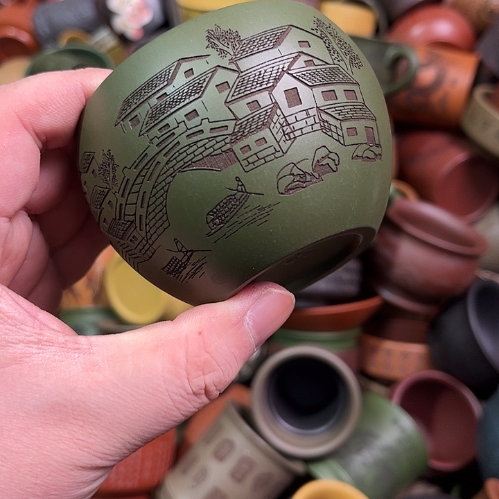 紫砂茶杯全手工紫砂主人杯