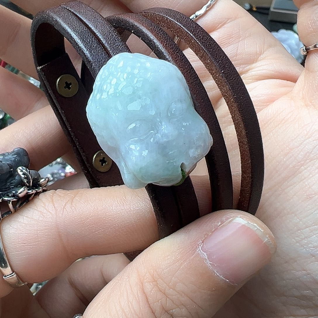 翡翠戒指未镶嵌炸