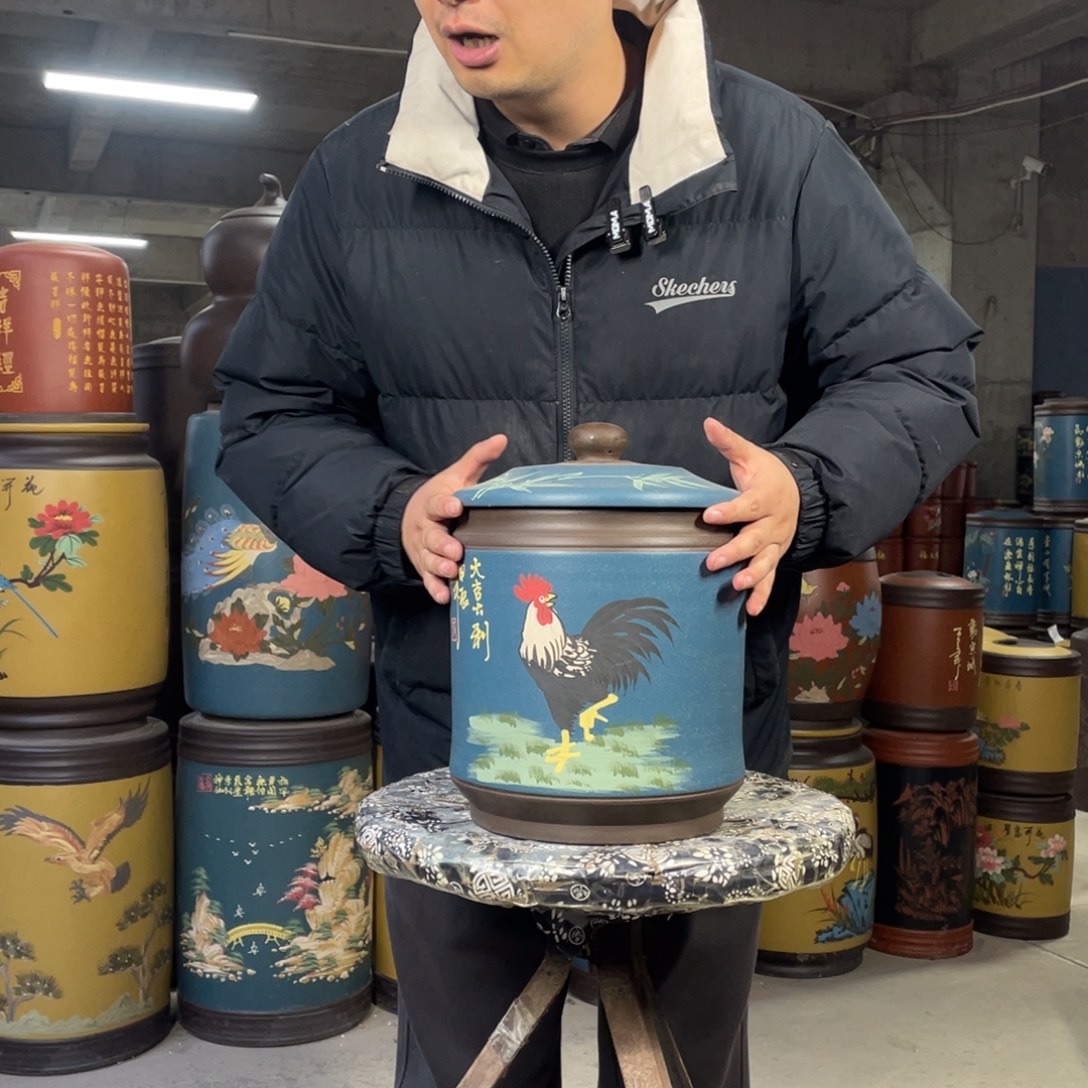 宜兴原矿紫砂茶叶罐