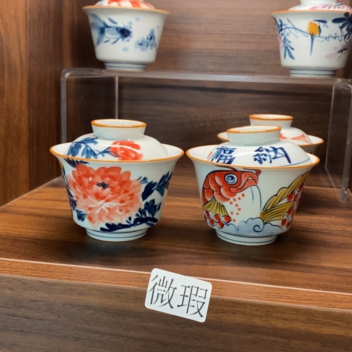 釉下老陶泥手工绘制