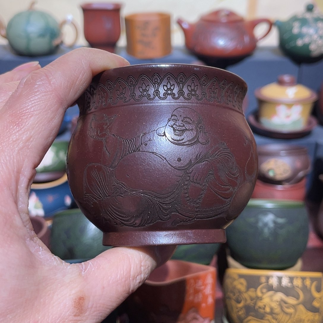原矿紫砂手工主人杯