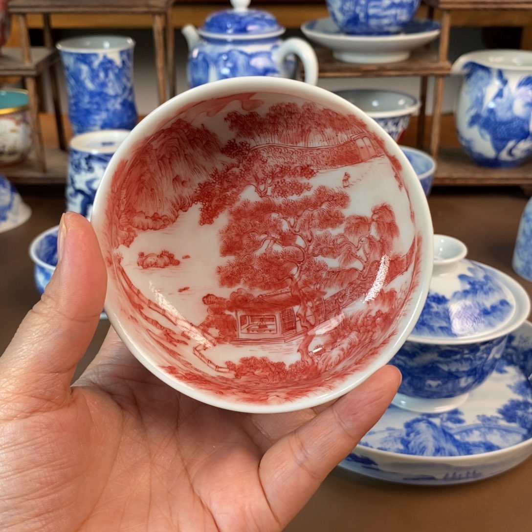 M**i景德镇陶瓷手工手绘