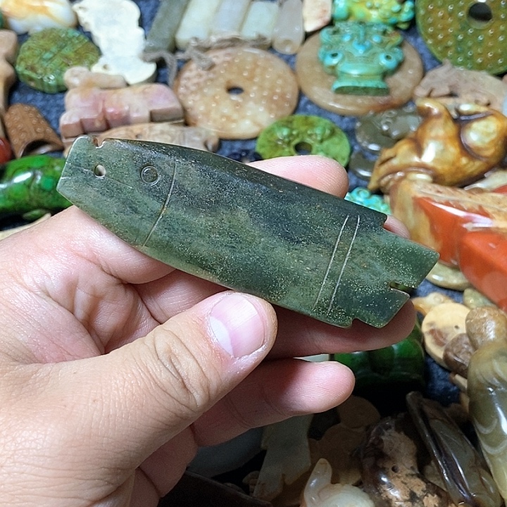 和田玉未镶嵌颈饰162