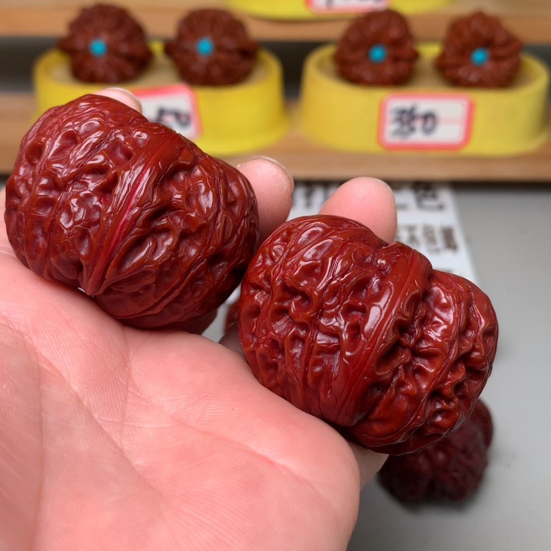 文玩核桃把件元宝