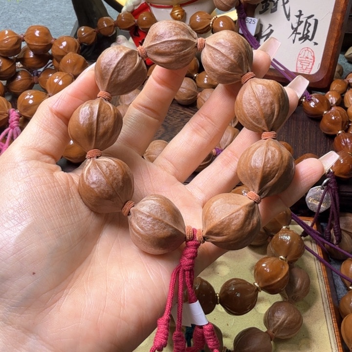 手串/手链橄榄核褚*梅林铁核2427加一颗三通