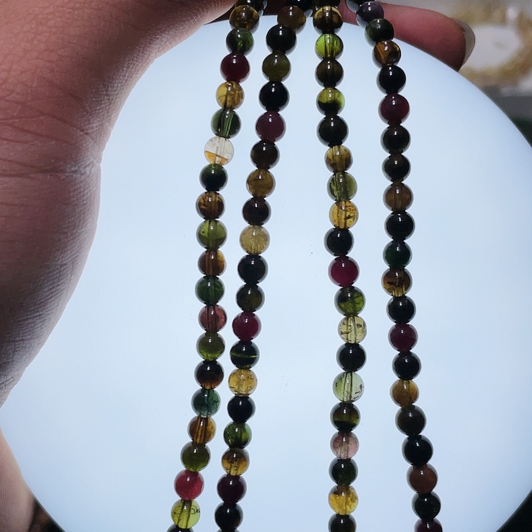 碧玺手链未镶嵌碧玺三圈4.9多样性任发其一