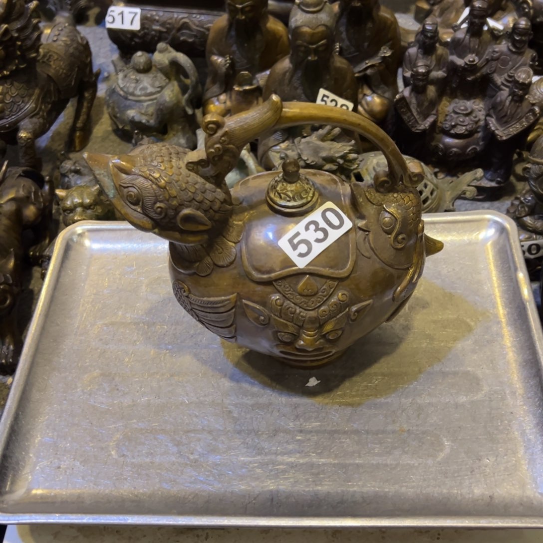 寿***品黄铜摆件，文房摆件