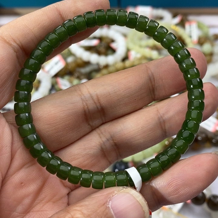 和田玉未镶嵌手链