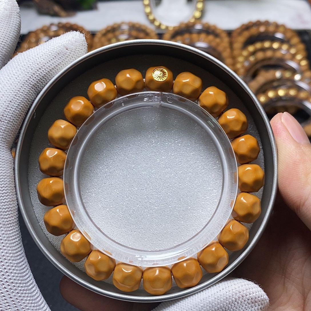 猴头核桃手串金标小奶酪尺寸10-11单号63号