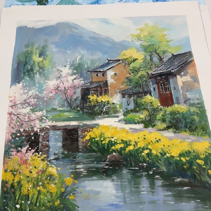 油画花花你可以看得