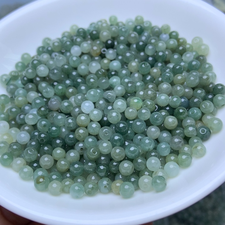 散珠翡翠卡4冰油青100个