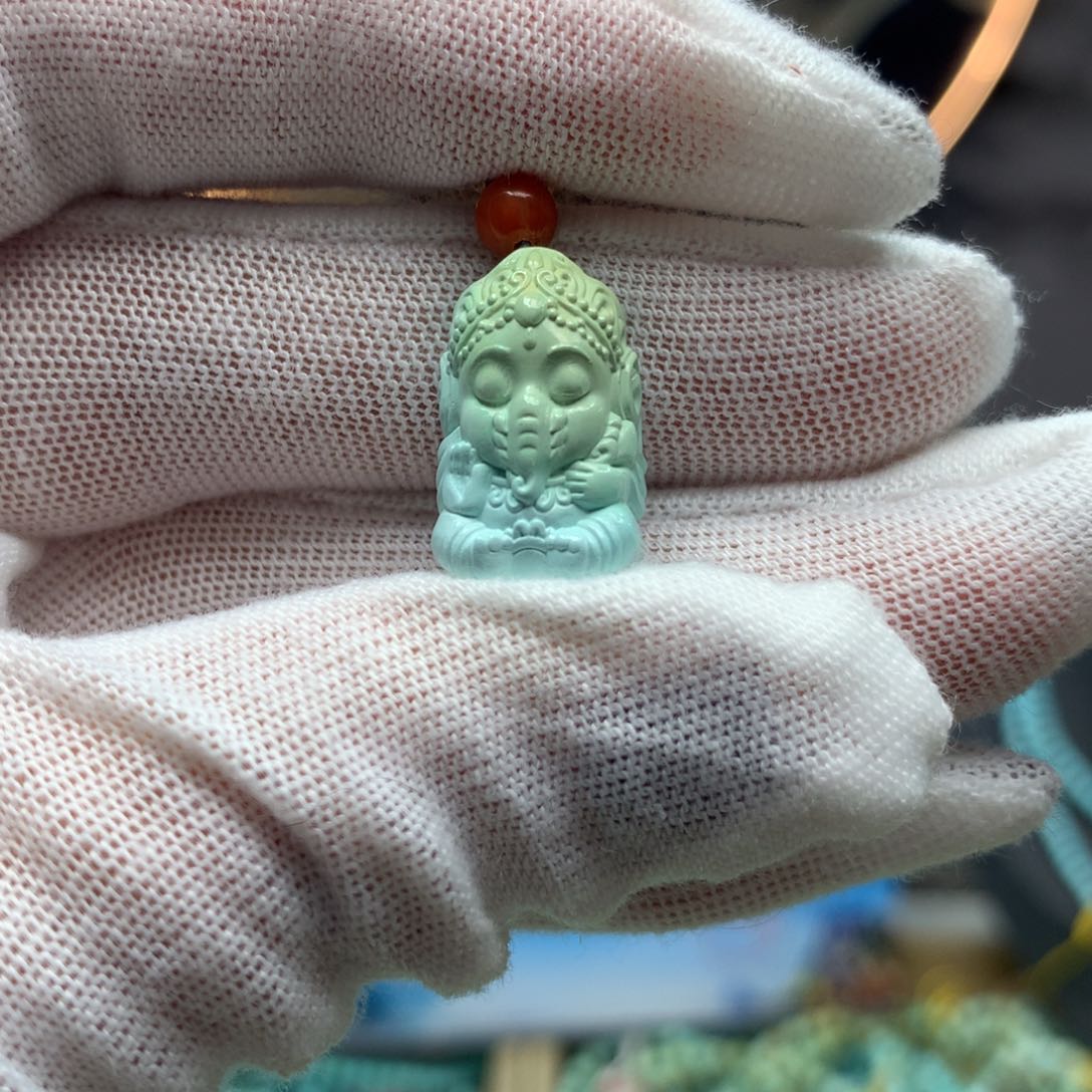 绿松石挂件未镶嵌