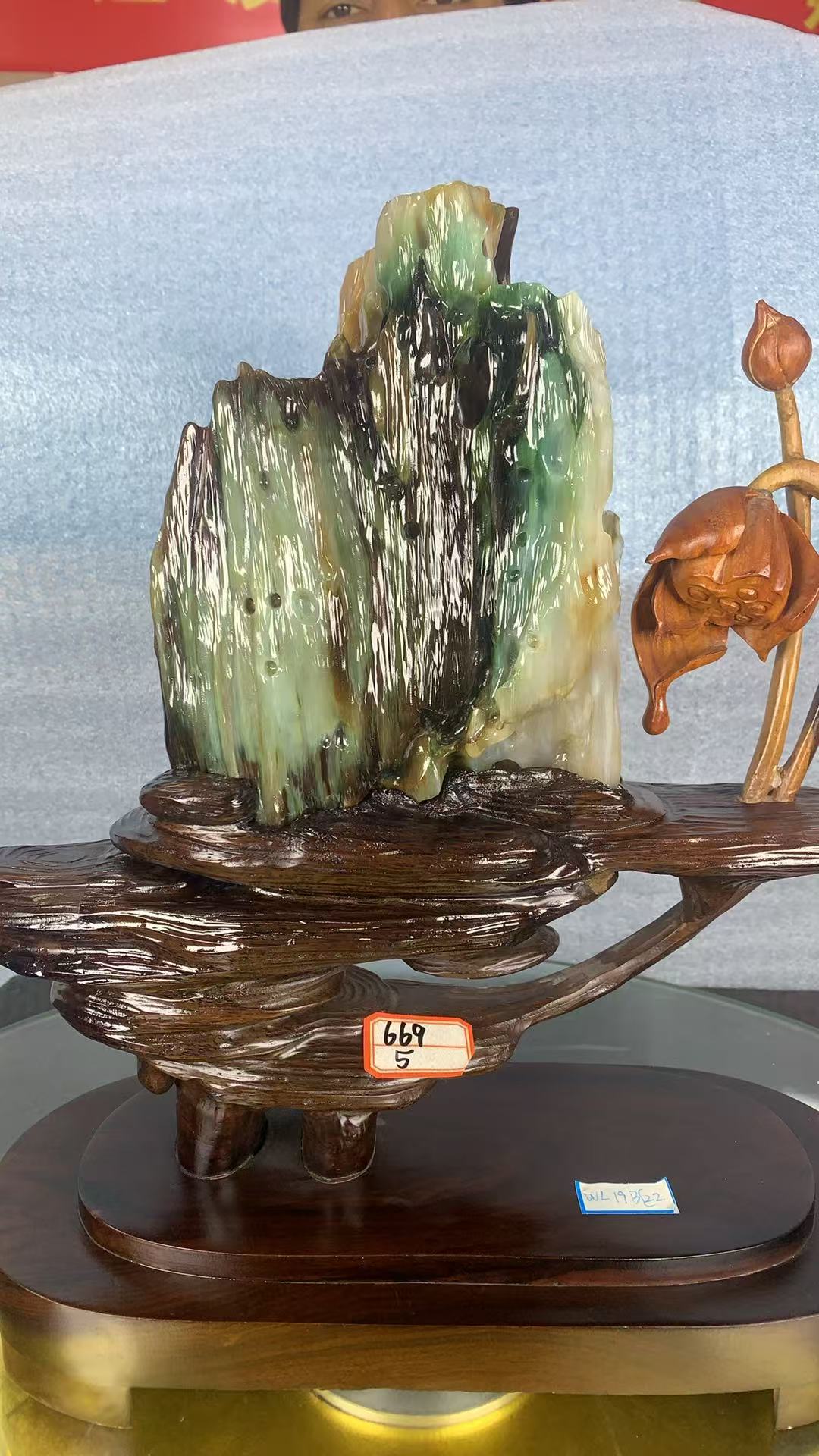天然树化玉家居生活摆件