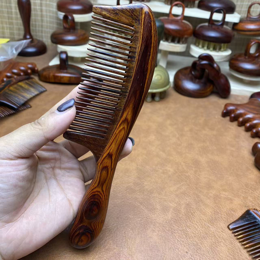 墨西哥红酸枝加宽带把球把顺发梳，配礼盒布袋