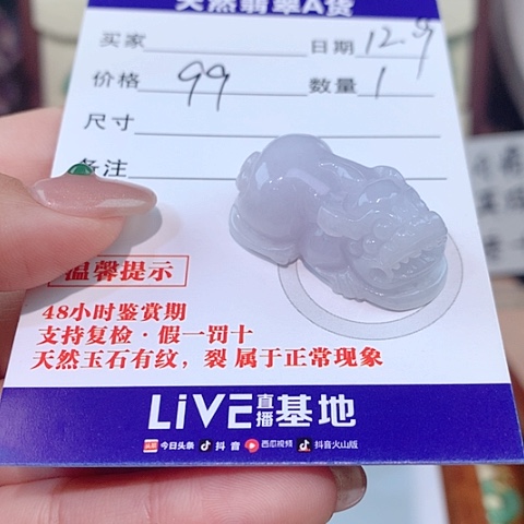 颈饰未镶嵌翡翠貔貅