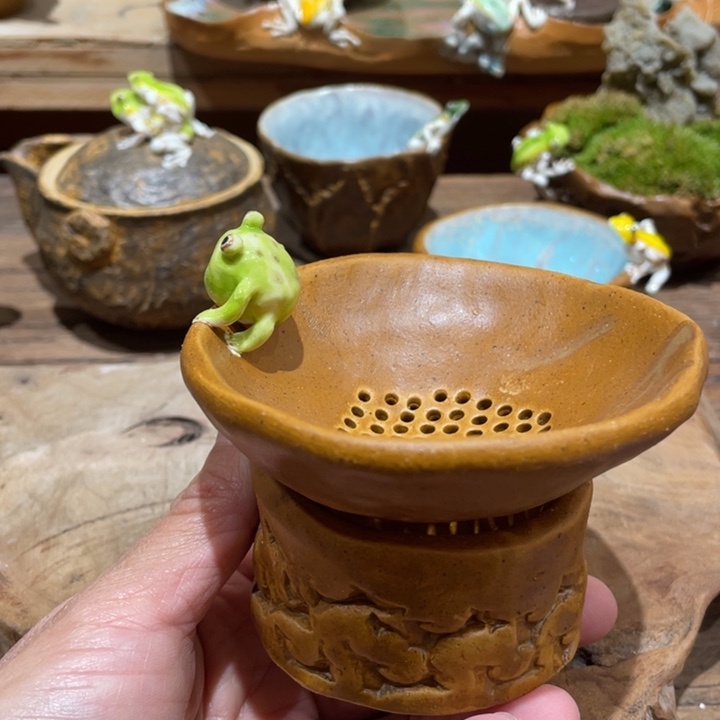 手工制作陶瓷茶具茶杯仿生茶器