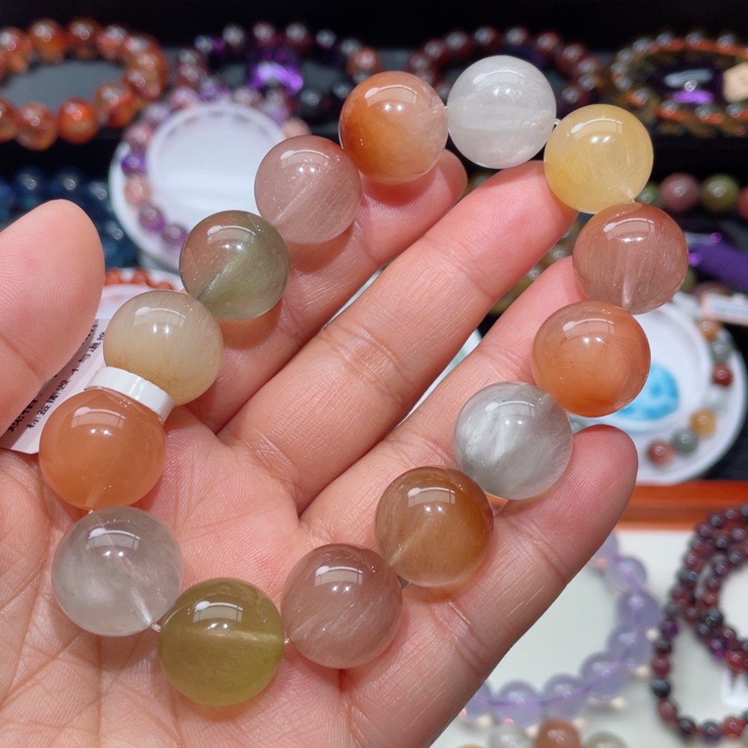水晶手链未镶嵌兔毛手链