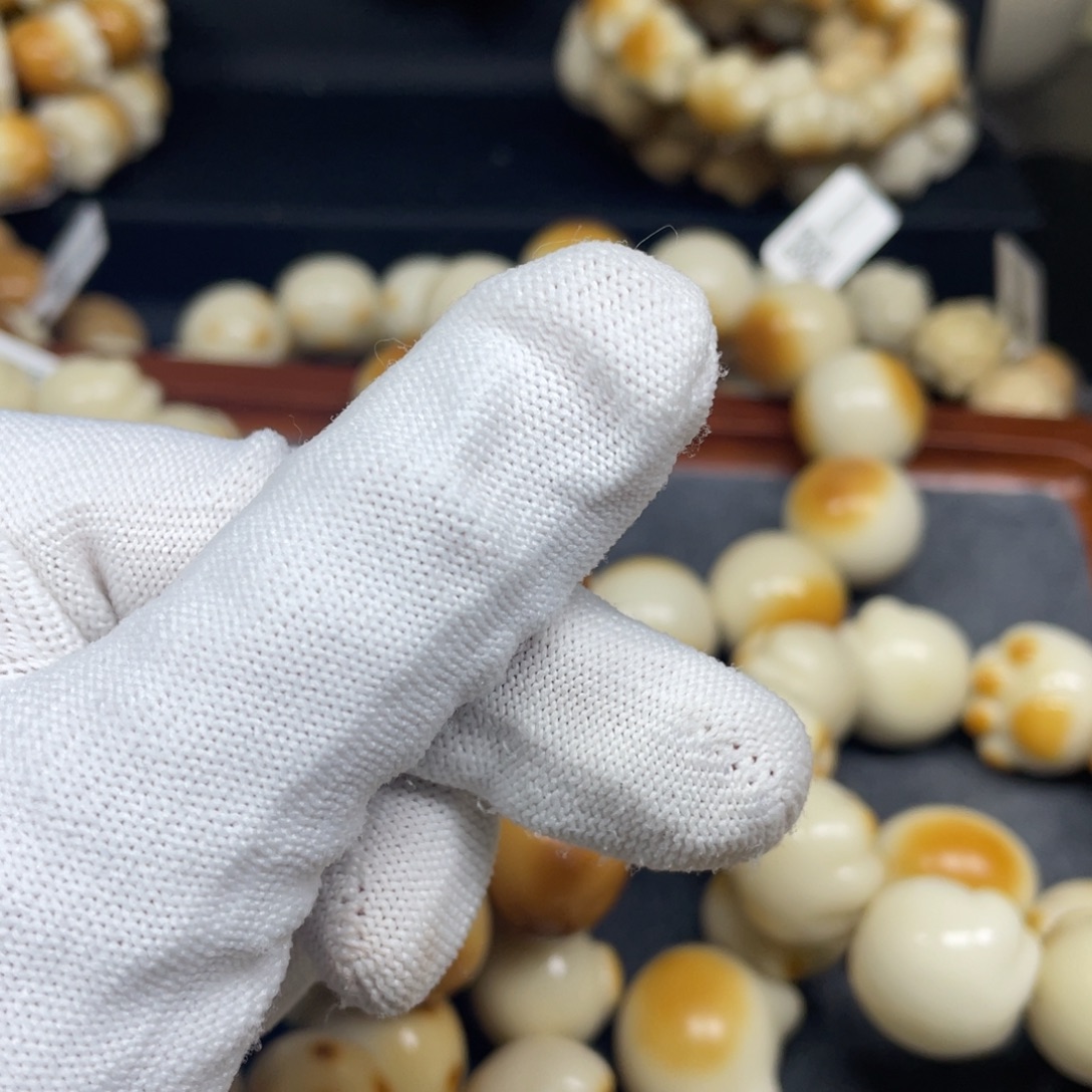 圭***寸菩提根/象牙果手串119白胖胖肠卡23全品7颗