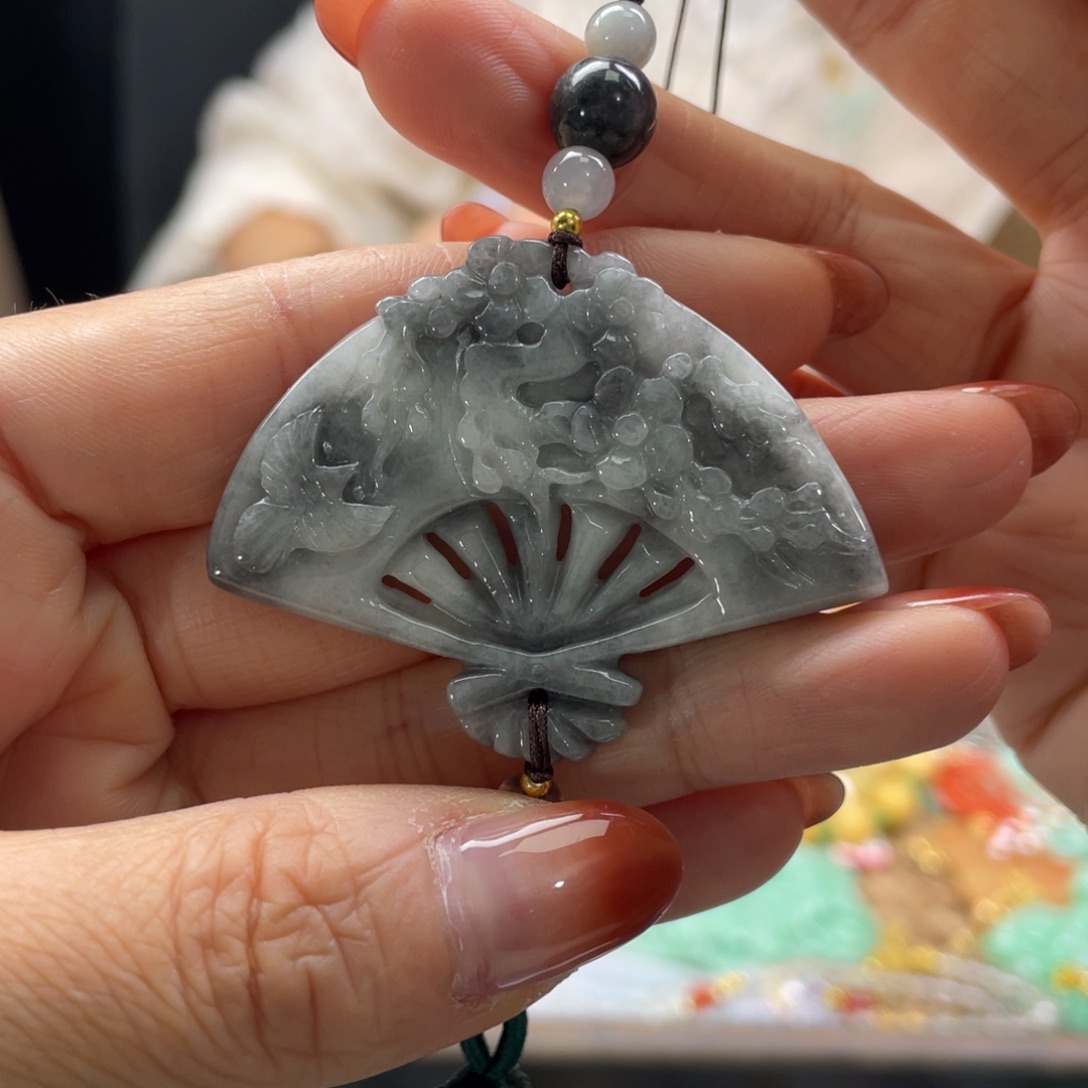 翡翠未镶嵌颈饰代编织