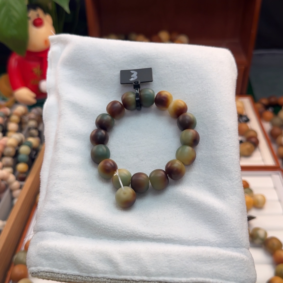 菩提根/象牙果手串卡14苹果干磨全品绿芭蕉3