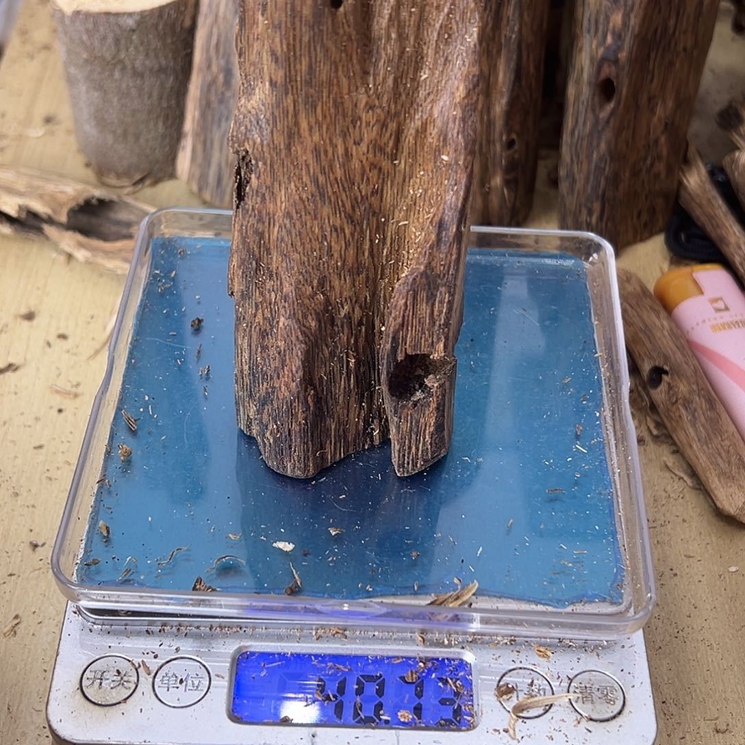 香料绿奇楠虫漏40克白棋