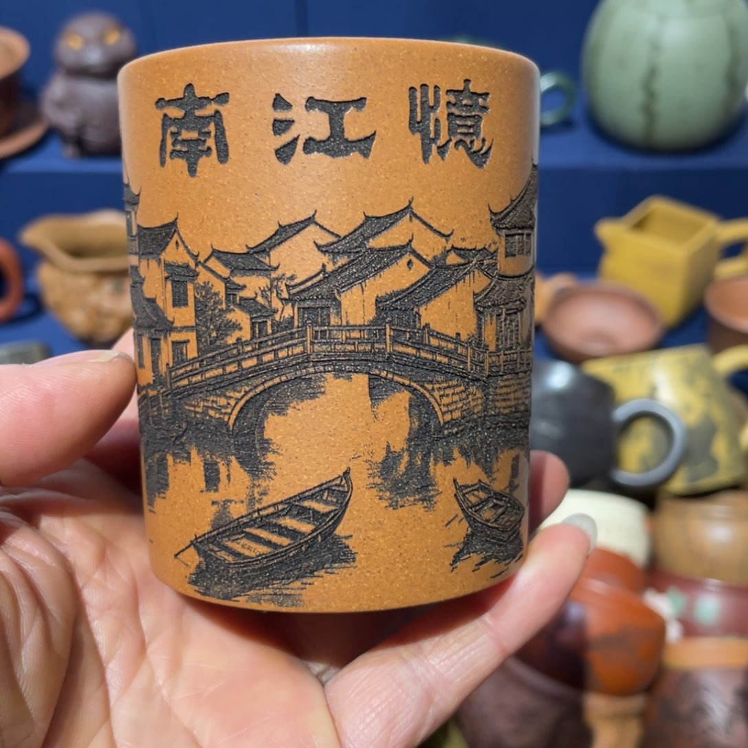 原矿紫砂手工主人杯