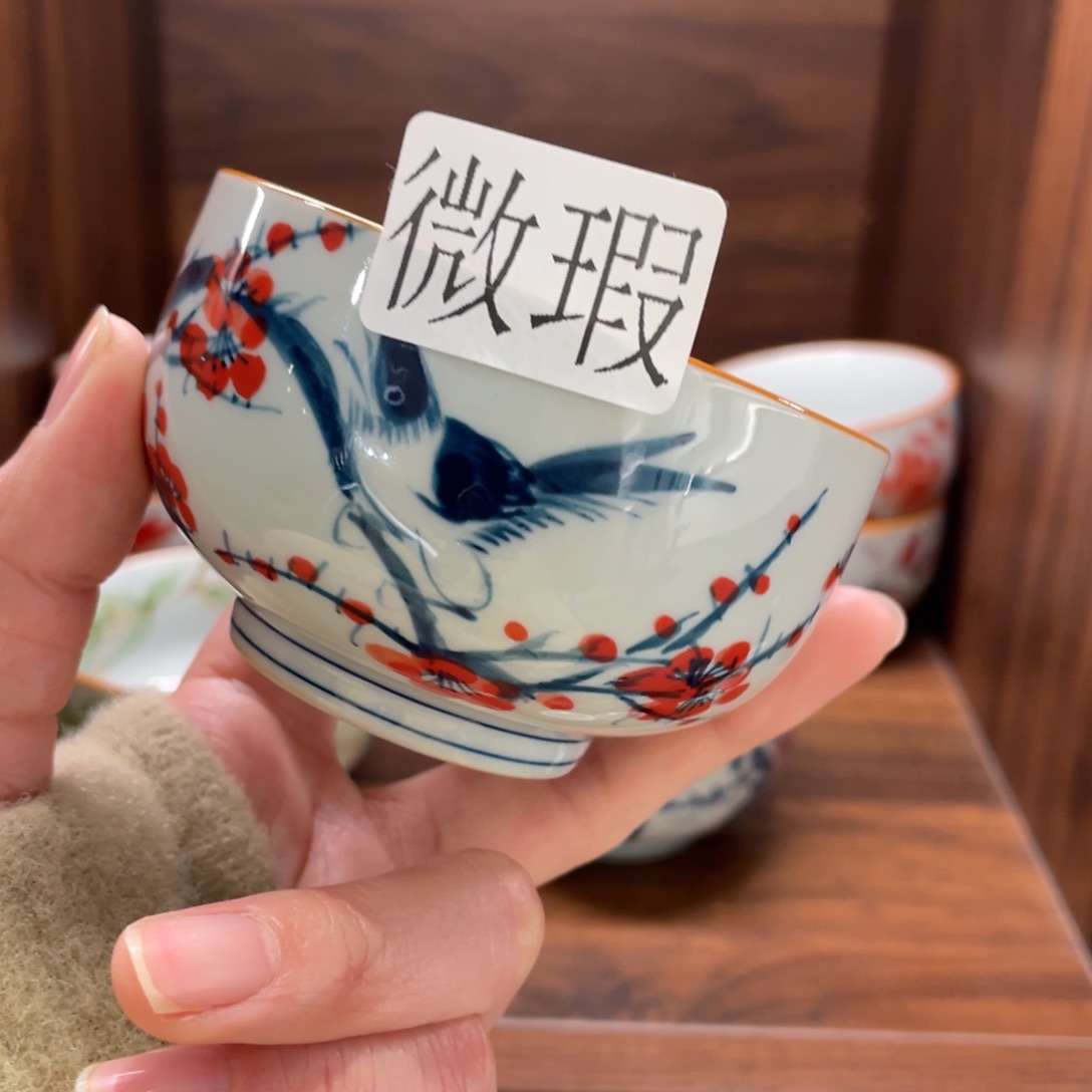 微瑕釉下彩纯手绘