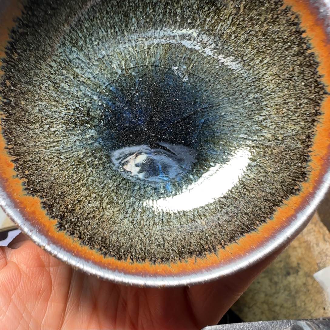 柴烧建盏茶盏茶杯849