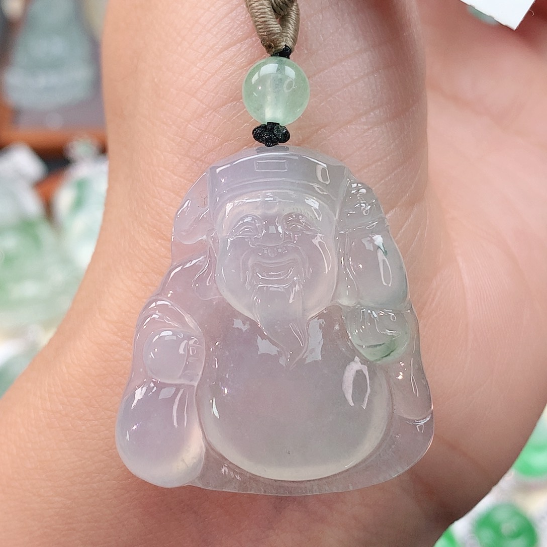 颈饰未镶嵌翡翠财神爷